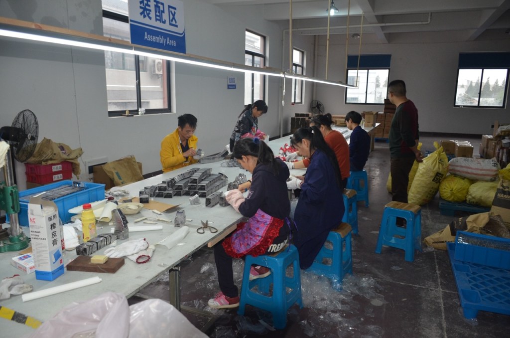 Busy Factory making products in Yuyao, China.